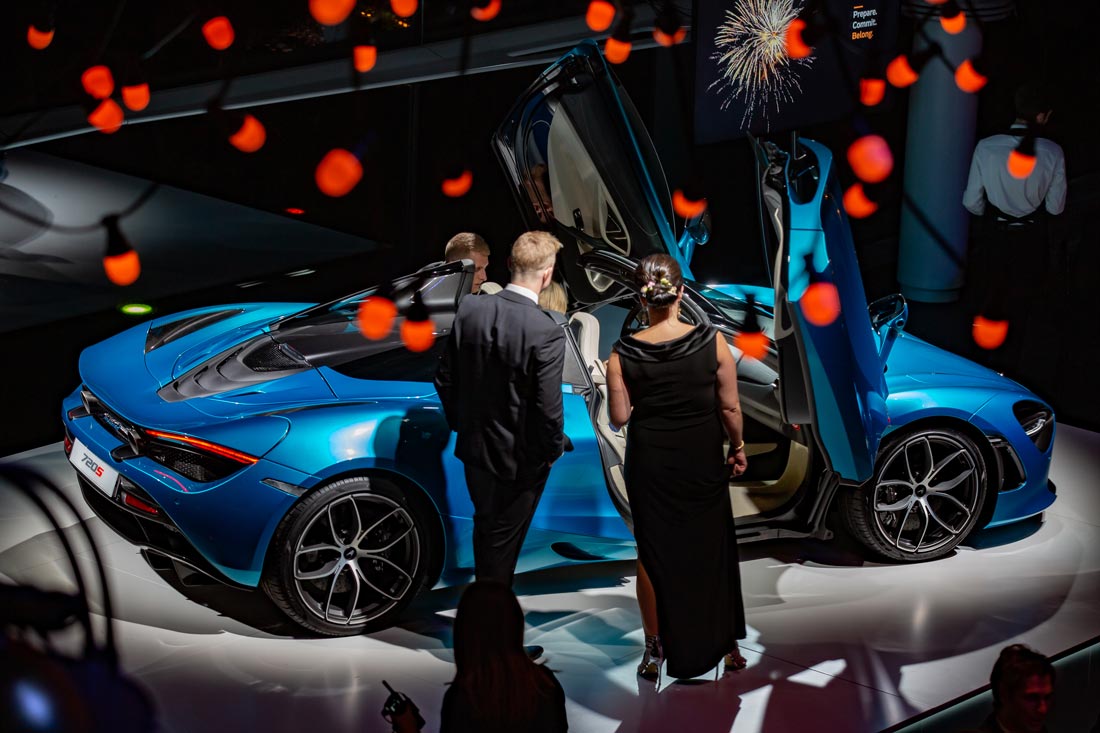 Automotive industry gala dinner event management